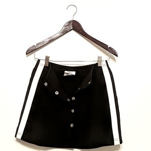 Black skirt with two white stripes (part of a set)